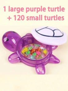 121pcs Turtle Night Light Statues, No Power Or Battery Needed - Resin Garden Miniature Animal Decor - Outdoor Decoration, Colorful Glowing Plastic Handmade Model, Suitable For DIY, Nail Art And Home Decor | Funny Animal Figurines | Decorative Turtles - Multicolor - View 16