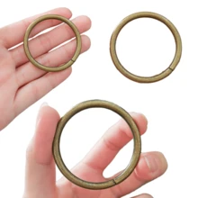 4 tay cầm ví kim loại tròn, 11cm/4,33in, phụ kiện thay thế cho túi xách, túi xách tay, túi tote, ví cầm tay tự làm, phụ kiện đa năng để tự làm ví - Màu xanh lá cây đậm - Xem 5