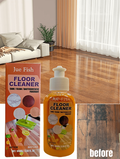 JUE FISH Premium Floor Cleaner - Removes Stains, Enhances Shine, Leaves Fragrance. Suitable For Cleaning And Polishing Hardwood And Marble Floors. Gently Cleans, Removes Stains, And Polishes For A Sparkling Floor.