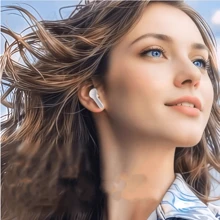 Écouteurs bluetooth sans fil TWS, casque avec réduction de bruit ambiante transparente, affichage numérique LED, son stéréo pour les sports et le travail