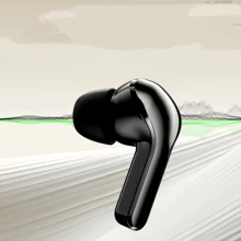 Écouteurs bluetooth sans fil TWS, casque avec réduction de bruit ambiante transparente, affichage numérique LED, son stéréo pour les sports et le travail