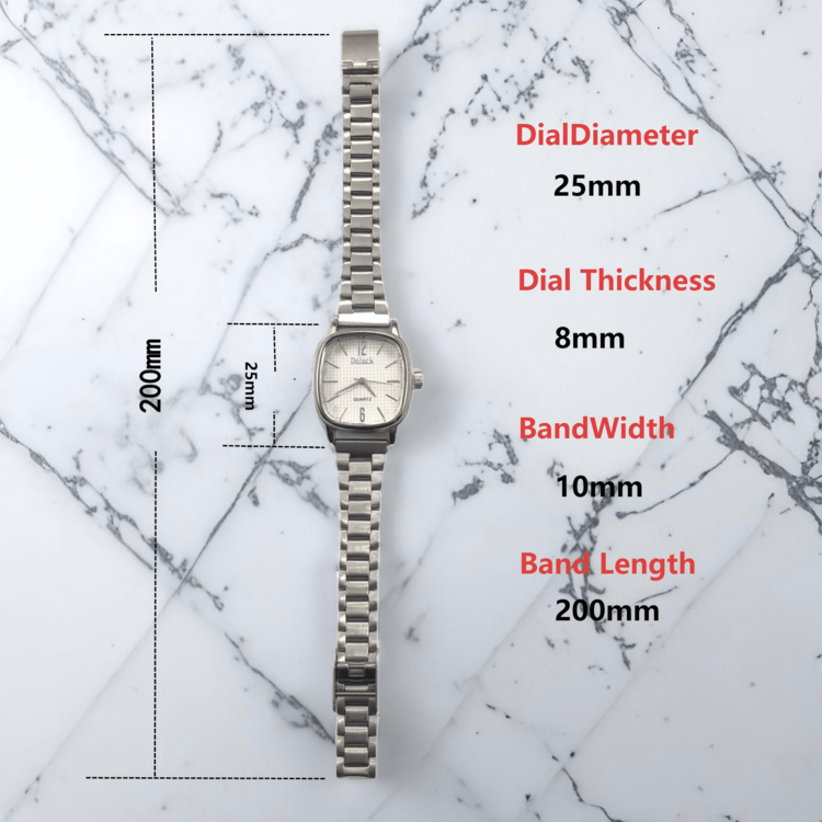 Elegant And Exquisite Women's Square Quartz Watch - 紫色 - 查看 4