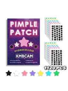 1400Pcs Star-Shaped Spots Pimple Patches For Face, Cute Pastel Colors Colorful, Love Stickers Protect And Heal, Popular Marks And Cover Spots, Perfect For Spots, Cover Pimples Overnight - Nearly Invisible Patches For All Skin Types, For Party Bar Girls Lady. - Multicolor - View 9