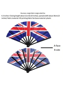 1 件球迷旗帜，足球迷折叠手扇，德国、法国、意大利、西班牙国旗道具