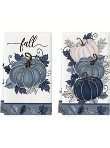 2/4pcs 15.7*23.6INCH Christmas Ocean Theme Kitchen Towels, Beach Turtle Ocean Animal Hand Washing Dish Towels, Blue Shell Starfish Housewarming Gift Kitchen Cooking Decoration, Reusable,Fall Decor,Autumn Decor,Room Decor