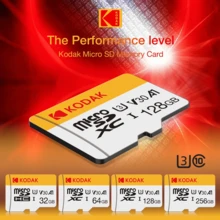 Kodak Micro SD 記憶卡 64GB 16GB 32GB 高速 Class10 V30 U3 SDXC 128GB 256GB 記憶卡，相容於智慧型手機、平板電腦、相機 - 黃白色 - 查看 9
