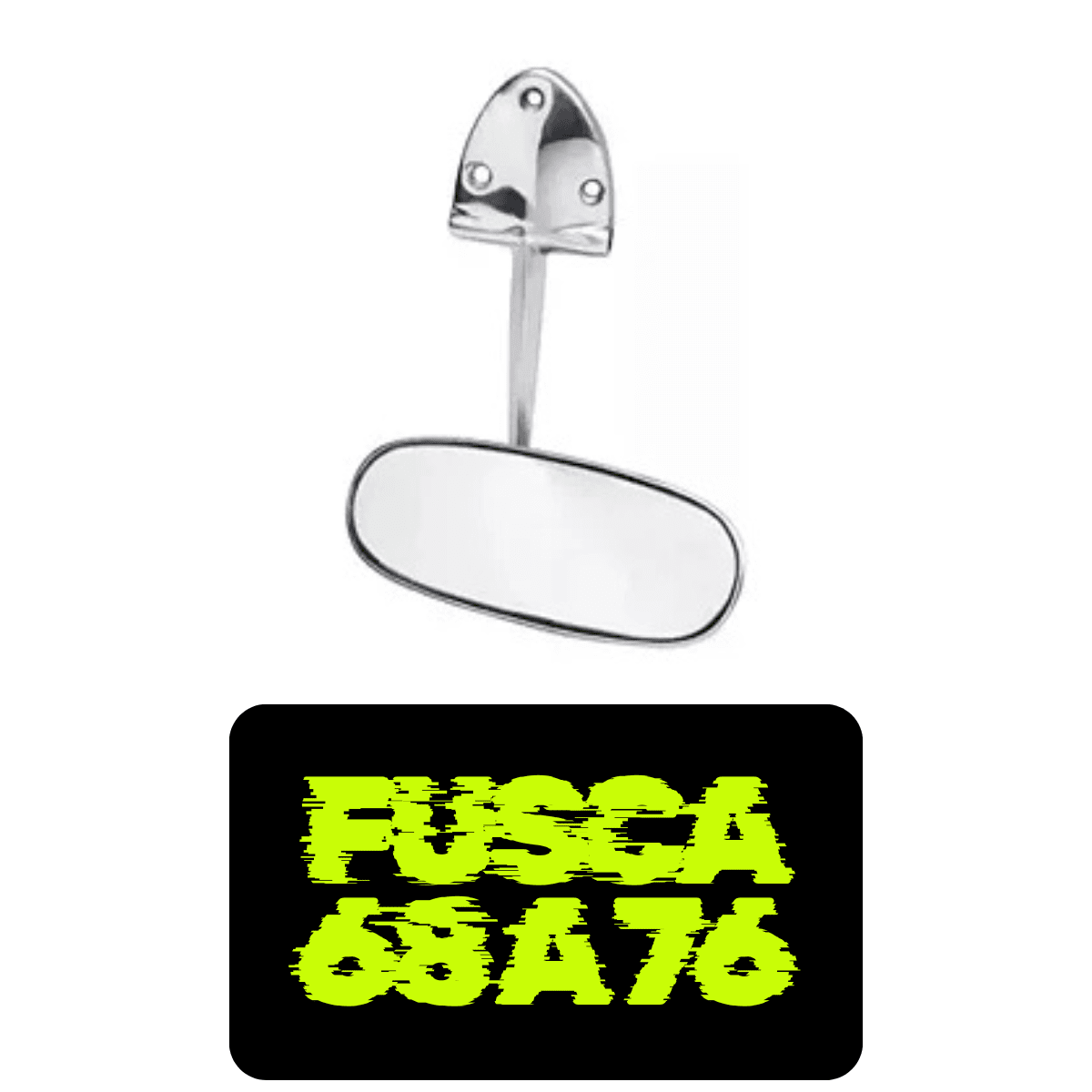 Retrovisor Interno Cromado Fusca 1968 69 70 71 A 1976 Metal