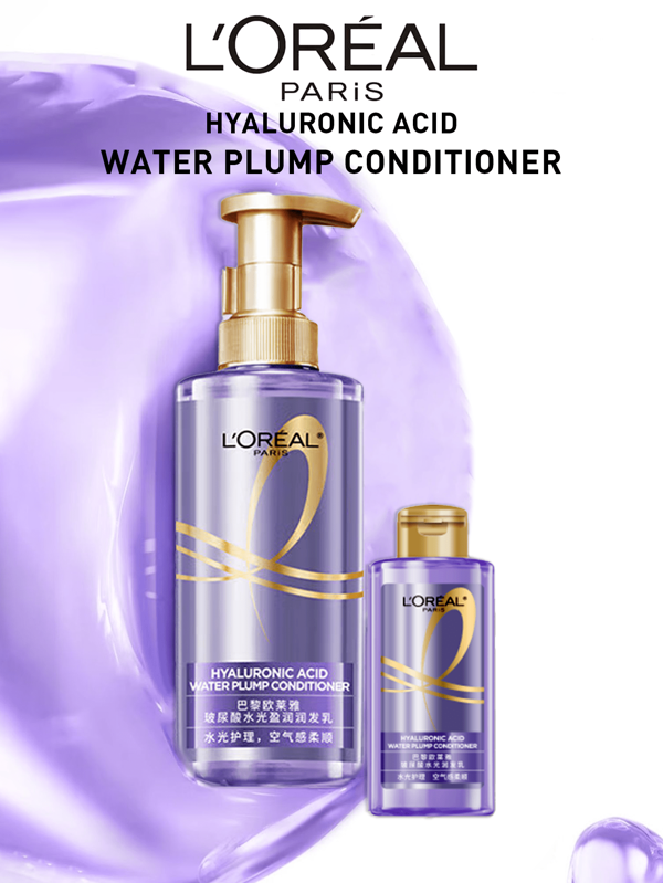 LOREAL Balsam de păr L'Oréal Paris Hyaluronic Plump Airy 440ml/100mlReparare intensivă a părului și hidratare profundă pentru păr deteriorat, cu 98,7% acid hialuronic de înaltă puritate, formulă ușoară, nelipicioasă, anti-încrețire, hidratantă, pentru păr uscat și deteriorat, potrivit pentru toate tipurile de păr, cu parfum de clopoțel de vânt albastru oceanic francez, delicat pentru utilizare zilnică, îngrijire a părului de calitate profesională acasă, pentru păr neted, mătăsos și voluminos, sporește strălucirea părului, reduce ruperea, ideal pentru femeile care caută rezultate profesionale în tratamentul părului.
