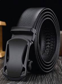 1pc Men's Business Metal Automatic Buckle Belt, Car Head Shaped, For Teenagers & Fashion, Stylish