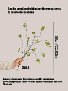 1pc/3pcs/5pcs/8pcs/10pcs Artificial Ficus Leaves, Long Stem - Ideal For Flower Arranging, Home & Office Decor - Can Be Used As Vase Filler And Bouquet Accents - Home Decor, Office Decor And Mother's Day Gift - Green - View 11