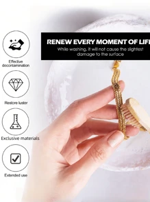 Jewelry Cleaning Solution, Metal Cleaning Liquid For Jewelry Diamond Necklace Rust And Dust Removal (100ml)