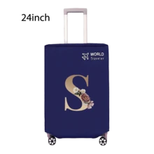 Travel Luggage Cover Inelastic Non-Woven Baggage Cover Suitable For 18-30inch Suitcase Case Dust Cover Initial Letter Pattern Dustproof Protector Covers Scratch-Resistant Durable Luggage Protector Covers Travel Accessories Back To School Essentials