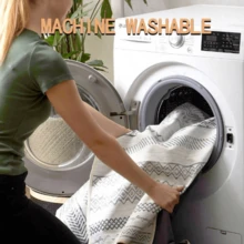 奢华时尚风格室内装饰大地毯，珍珠绒材质，底部可水洗，适用于客厅、沙发、卧室、床边防滑垫、餐厅厨房、办公椅垫、玄关门垫、户外野餐垫、户外露营毯。 - 多色(1) - 查看 8