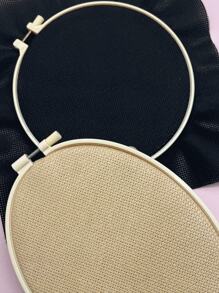 [11ct Tela a cuadros] Disponible en blanco, negro, rojo, caqui, material precortado de 30*45cm, tela de bordado de rejilla mediana, adecuada para punto de cruz, aplicable para proyectos de bordado DIY y bordado artesanal