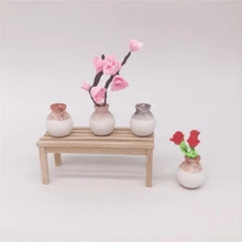 1PC Good-Looking And Practical Vase House Miniature Fairy Tale Garden Micro Landscape Decoration DIY Decoration Accessories Outdoor Statue, Random Color Delivery