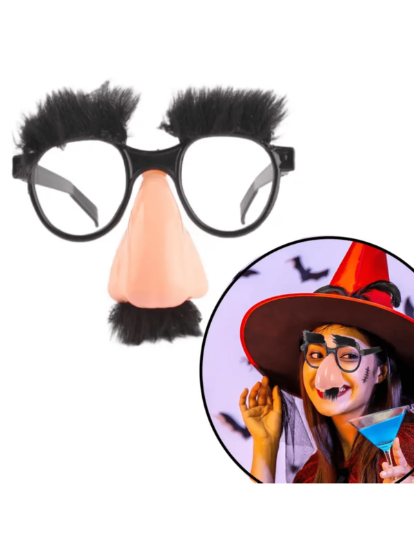 1/2pcs Funny Big Nose Eyeglass Halloween Disguised Glasses Novelty Clown Eyewear For Halloween Costume Cosplay Prop