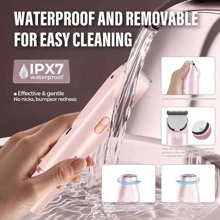 二合一电动女士剃毛器，配备锋利陶瓷刀片，可快速去除身体多个部位的毛发，防水设计，干湿两用，强劲马达带来顺滑脱毛体验，是比基尼线和旅行的必备工具。