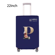 Travel Luggage Cover Inelastic Non-Woven Baggage Cover Suitable For 18-30inch Suitcase Case Dust Cover Initial Letter Pattern Dustproof Protector Covers Scratch-Resistant Durable Luggage Protector Covers Travel Accessories Back To School Essentials