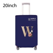 Travel Luggage Cover Inelastic Non-Woven Baggage Cover Suitable For 18-30inch Suitcase Case Dust Cover Initial Letter Pattern Dustproof Protector Covers Scratch-Resistant Durable Luggage Protector Covers Travel Accessories Back To School Essentials