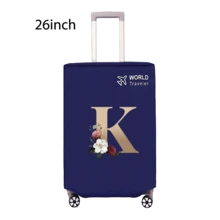 Travel Luggage Cover Inelastic Non-Woven Baggage Cover Suitable For 18-30inch Suitcase Case Dust Cover Initial Letter Pattern Dustproof Protector Covers Scratch-Resistant Durable Luggage Protector Covers Travel Accessories Back To School Essentials