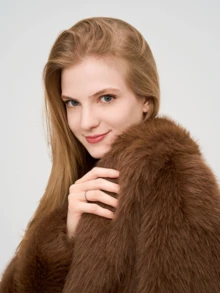 1pc Women's Solid Color Faux Fur Soft Jacket, Suitable For Autumn/Winter, Music Concerts, Halloween, Office, Outings, Birthday, Sexy Nightclub, Casual