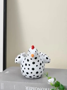 1 pièce Sculpture de poulet en résine, ornements de coq en résine, décoration de poulet drôle, statues d'art de jardin en céramique pour l'extérieur, piquets décoratifs de jardin pour la maison, la cour, la ferme, la terrasse et le jardin