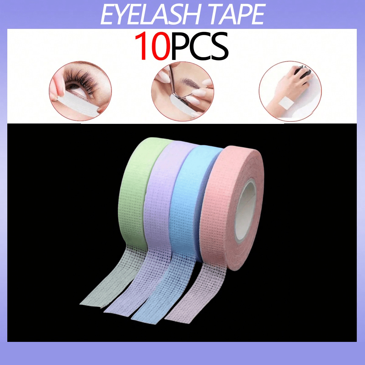 10pcs/5pcs/2pcs Eye Shadow Tapes, Eye Makeup Tools, Eye Shadow & Eyeliner Protector Tapes, Professional Eyelash Lift Tapes, Breathable & Low Allergy Eyelash Isolation Patches