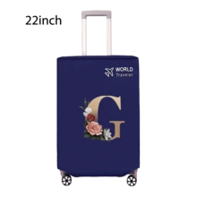 Travel Luggage Cover Inelastic Non-Woven Baggage Cover Suitable For 18-30inch Suitcase Case Dust Cover Initial Letter Pattern Dustproof Protector Covers Scratch-Resistant Durable Luggage Protector Covers Travel Accessories Back To School Essentials
