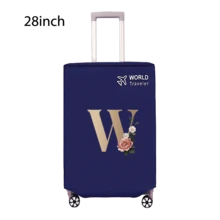 Travel Luggage Cover Inelastic Non-Woven Baggage Cover Suitable For 18-30inch Suitcase Case Dust Cover Initial Letter Pattern Dustproof Protector Covers Scratch-Resistant Durable Luggage Protector Covers Travel Accessories Back To School Essentials