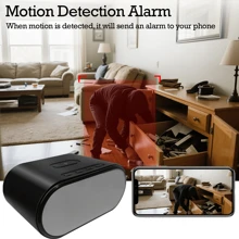 4K Ultra HD Hidden Camera Wireless Charger Alarm Clock – Nanny Cam With Motion Detection, AI Person Detection And Cloud/SD Loop Recording For Home