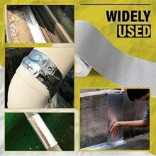 1 Rollo de cinta de butilo súper adhesiva y resistente al agua - Resistente al calor, sello a prueba de fugas para techos, tuberías y paredes - Cinta selladora de fugas impermeable duradera, resistente a la intemperie y a la corrosión para una protección duradera