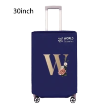 Travel Luggage Cover Inelastic Non-Woven Baggage Cover Suitable For 18-30inch Suitcase Case Dust Cover Initial Letter Pattern Dustproof Protector Covers Scratch-Resistant Durable Luggage Protector Covers Travel Accessories Back To School Essentials