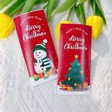 50pcs Christmas Stickers, Small Business Gift Box Packaging Stickers, Decorative Stamps & Labels - Christmas - View 3