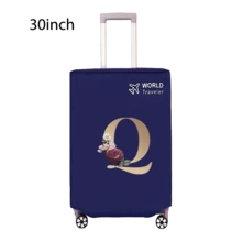 Travel Luggage Cover Inelastic Non-Woven Baggage Cover Suitable For 18-30inch Suitcase Case Dust Cover Initial Letter Pattern Dustproof Protector Covers Scratch-Resistant Durable Luggage Protector Covers Travel Accessories Back To School Essentials