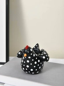 1 pièce Sculpture de poulet en résine, ornements de coq en résine, décoration de poulet drôle, statues d'art de jardin en céramique pour l'extérieur, piquets décoratifs de jardin pour la maison, la cour, la ferme, la terrasse et le jardin