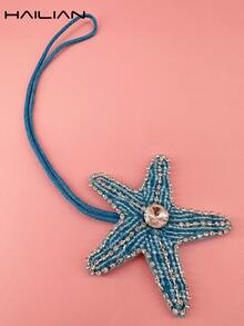HAILIAN Móc khóa túi xách chủ đề sao và sao biển, bao gồm sao biển đính kim cương, sao biển đính hạt, sao biển lấp lánh và nhiều kiểu dáng khác. Có thể dùng làm móc khóa túi xách, móc chìa khóa xe hơi, hoặc làm quà tặng nhỏ cho gia đình, bạn bè và người thân yêu vào dịp sinh nhật, ngày lễ và mùa tựu trường. Chất liệu bao gồm hạt cườm, đá pha lê và đinh tán thủ công. - Nhiều màu - Xem 9