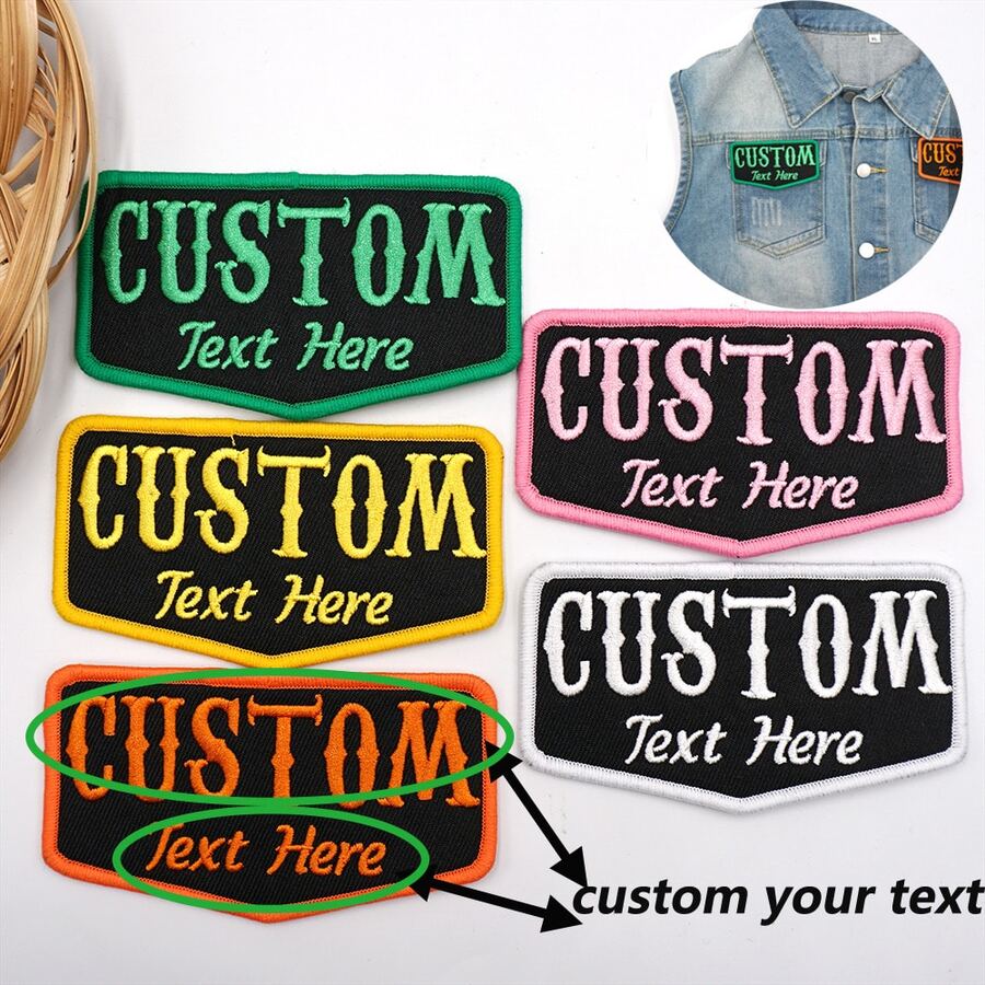 Customize A Fishing Logo With A Badge Costume Cap Decoration,Can Sew On Or Hook And Loop Backing - Multicolor - View 1