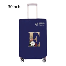 Travel Luggage Cover Inelastic Non-Woven Baggage Cover Suitable For 18-30inch Suitcase Case Dust Cover Initial Letter Pattern Dustproof Protector Covers Scratch-Resistant Durable Luggage Protector Covers Travel Accessories Back To School Essentials