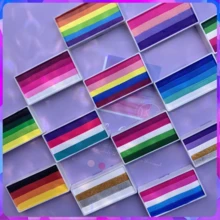 12-Color Y2K Face Paint Palette | High-Pigment Matte Makeup - Glide & Last All Day Rainbow Stripe Design | Festival, B'day, Summer Vibes - one-size - View 4