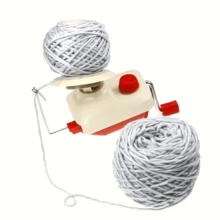 1 pezzo Avvolgitore di filato, strumento per l'avvolgimento del filato, avvolgitore manuale domestico per palle di filato di lana, utensile per lavori a maglia artigianali - Rosso - Visualizzare 2