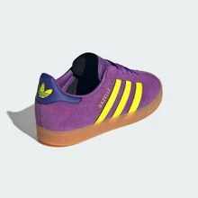 Adidas Gazelle Kids Sneakers, Comfortable Kids Shoe With Gum Bottom, Stylish Easy Lace Up Kids Sneaker For Daily Wear, JP7131 - Tím năng động / Vàng năng lượng mặt trời / Tím đại học - Xem 8