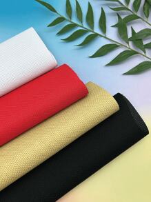 [11ct Tela a cuadros] Disponible en blanco, negro, rojo, caqui, material precortado de 30*45cm, tela de bordado de rejilla mediana, adecuada para punto de cruz, aplicable para proyectos de bordado DIY y bordado artesanal