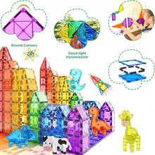 Đồ chơi khối xây dựng từ tính ABS vuông lớn, gạch từ tính sáng tạo xây dựng 3D, thích hợp làm quà tặng ngày lễ thiếu nhi và sinh nhật - Nhiều màu - Xem 7