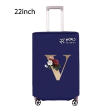 Travel Luggage Cover Inelastic Non-Woven Baggage Cover Suitable For 18-30inch Suitcase Case Dust Cover Initial Letter Pattern Dustproof Protector Covers Scratch-Resistant Durable Luggage Protector Covers Travel Accessories Back To School Essentials