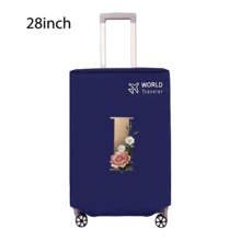 Travel Luggage Cover Inelastic Non-Woven Baggage Cover Suitable For 18-30inch Suitcase Case Dust Cover Initial Letter Pattern Dustproof Protector Covers Scratch-Resistant Durable Luggage Protector Covers Travel Accessories Back To School Essentials
