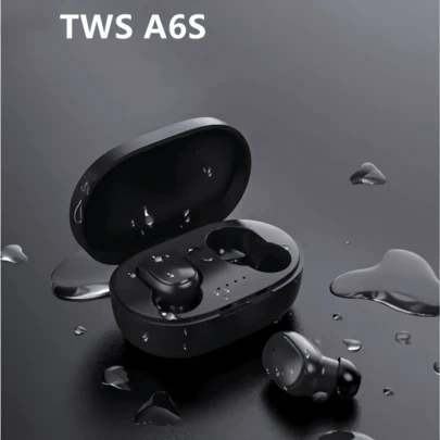 Nuevo audífono inalámbrico Bluetooth A6S con micrófono, auriculares deportivos, tapones para los oídos a prueba de ruido, mini auriculares manos libres