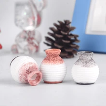 1PC Good-Looking And Practical Vase House Miniature Fairy Tale Garden Micro Landscape Decoration DIY Decoration Accessories Outdoor Statue, Random Color Delivery