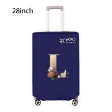 Travel Luggage Cover Inelastic Non-Woven Baggage Cover Suitable For 18-30inch Suitcase Case Dust Cover Initial Letter Pattern Dustproof Protector Covers Scratch-Resistant Durable Luggage Protector Covers Travel Accessories Back To School Essentials
