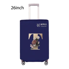 Travel Luggage Cover Inelastic Non-Woven Baggage Cover Suitable For 18-30inch Suitcase Case Dust Cover Initial Letter Pattern Dustproof Protector Covers Scratch-Resistant Durable Luggage Protector Covers Travel Accessories Back To School Essentials