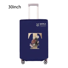Travel Luggage Cover Inelastic Non-Woven Baggage Cover Suitable For 18-30inch Suitcase Case Dust Cover Initial Letter Pattern Dustproof Protector Covers Scratch-Resistant Durable Luggage Protector Covers Travel Accessories Back To School Essentials